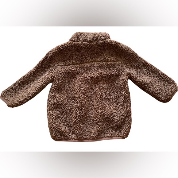 Brown Sherpa Zip-Up Jacket by Starting Out (12 months) - Picture 2 of 3